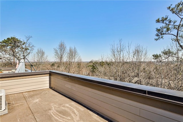 view of patio with a balcony