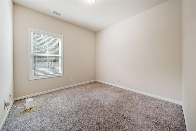 view of carpeted empty room