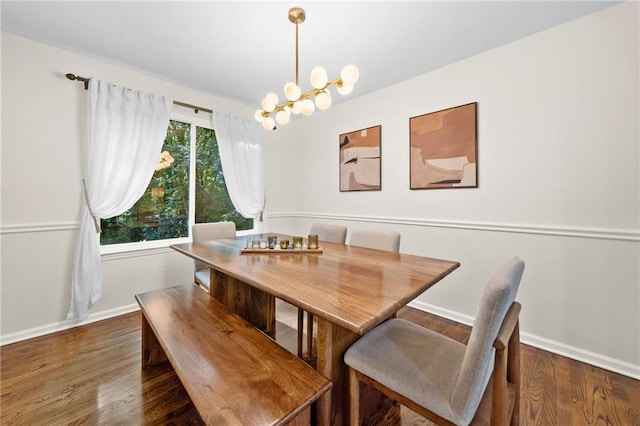 1438 Heritage Glen Dr, Marietta, GA 30068 - dining space with wood finished floors and baseboards