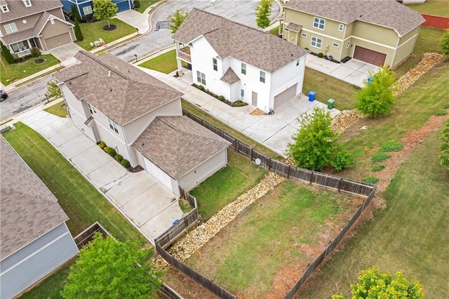 aerial perspective of suburban area