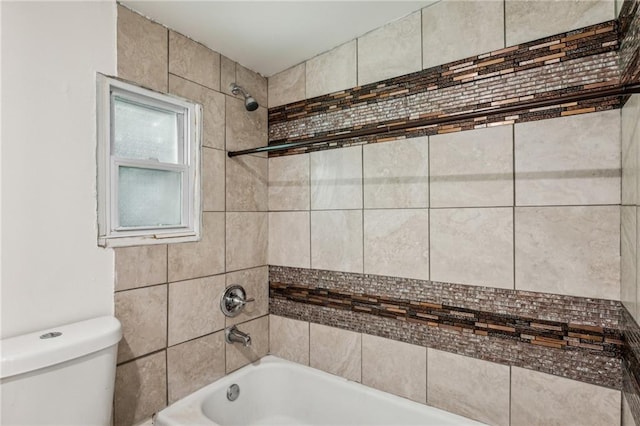 full bath with toilet and  shower combination