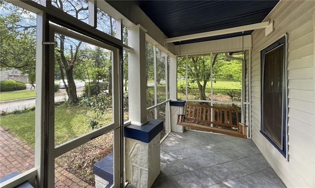 sunroom with healthy amount of natural light
