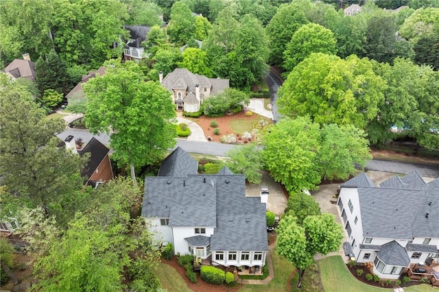 bird's eye view featuring a residential view