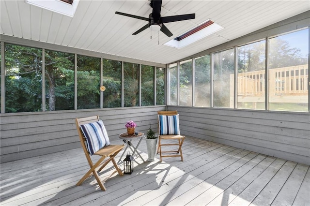 2010 Barnes Mill Rd, Marietta, GA 30062 - sunroom with a skylight and ceiling fan