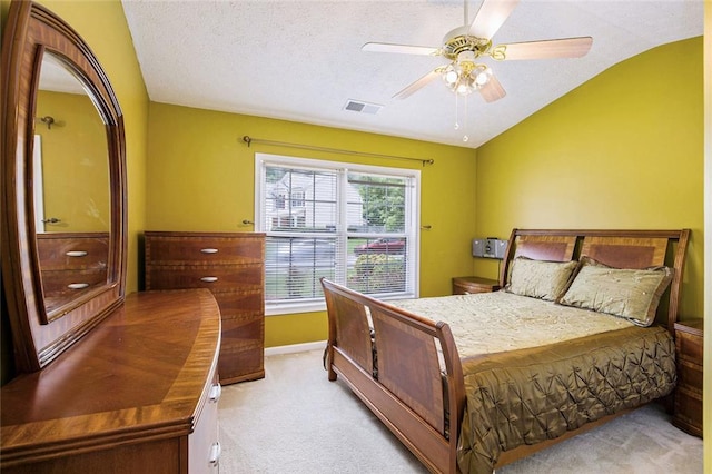 7057 Silver Bend Ovrlk, Austell, GA 30168 - bedroom featuring lofted ceiling, light colored carpet, and a ceiling fan