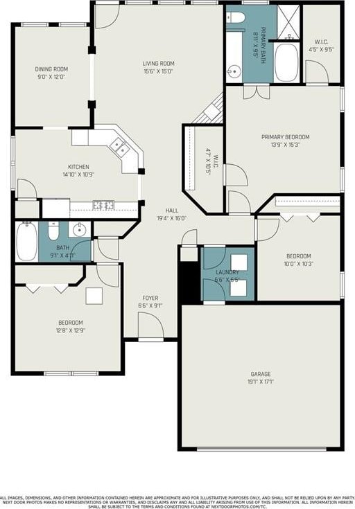 7057 Silver Bend Ovrlk, Austell, GA 30168 - view of home floor plan