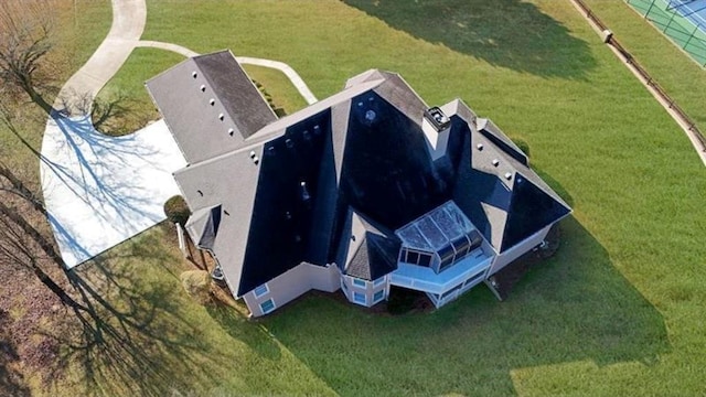 view from above of property