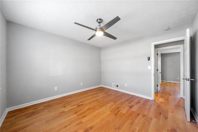 4347 Pleasant Ridge Rd, Decatur, GA 30034 - spare room featuring light wood finished floors, baseboards, a ceiling fan, and visible vents