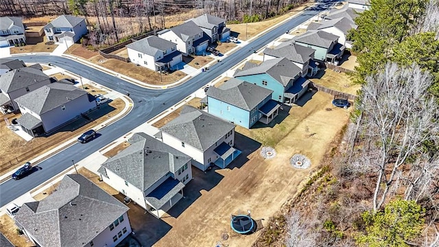 drone / aerial view featuring a residential view