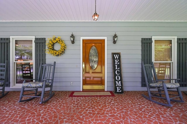 3743 Johnston Rd, Winston, GA 30187 - view of exterior entry featuring covered porch