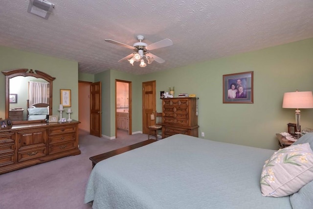 3743 Johnston Rd, Winston, GA 30187 - carpeted bedroom with a textured ceiling and a ceiling fan
