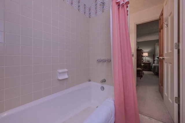 3743 Johnston Rd, Winston, GA 30187 - ensuite bathroom featuring shower / bathtub combination with curtain