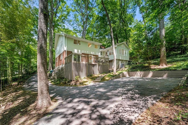 893 Vistavia Cir, Decatur, GA 30033 - rear view of property featuring brick siding and stairway