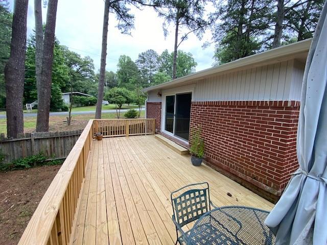 1177 Baker Ln, Marietta, GA 30062 - view of wooden terrace