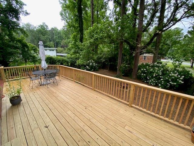 1177 Baker Ln, Marietta, GA 30062 - deck featuring outdoor dining space