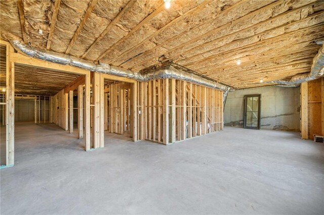 unfinished attic with visible vents