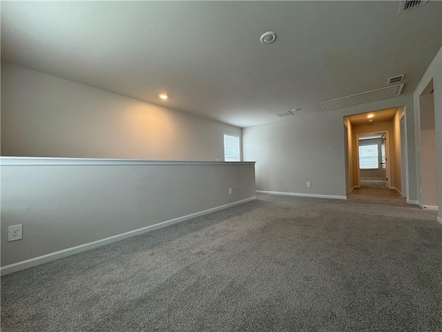 2277 Whitworth St, Lawrenceville, GA 30044 - carpeted empty room featuring attic access, baseboards, and recessed lighting
