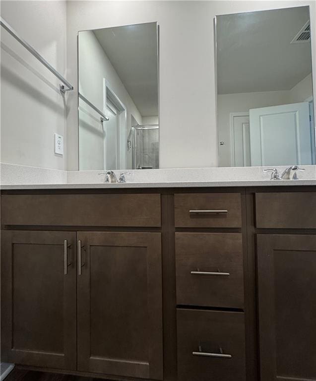 2277 Whitworth St, Lawrenceville, GA 30044 - bathroom with double vanity and a stall shower