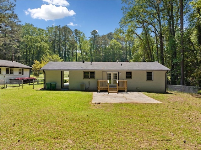 2340 Cresta Dr, Decatur, GA 30032 - rear view of property with french doors and a patio