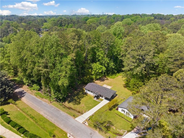 2340 Cresta Dr, Decatur, GA 30032 - view from above of property featuring a heavily wooded area