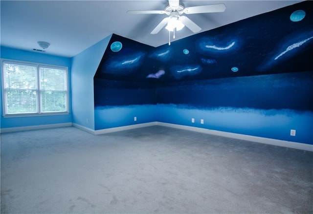 403 Pebblebrooke Ln, Canton, GA 30115 - carpeted empty room with baseboards and ceiling fan