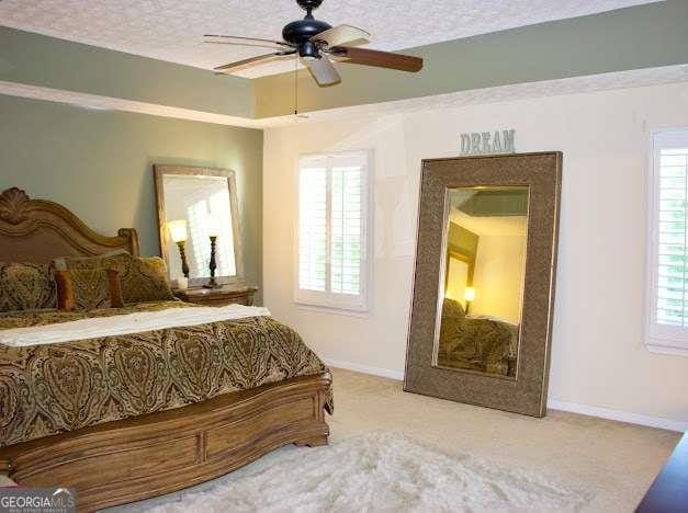 978 Francis Ln, Fairburn, GA 30213 - bedroom featuring carpet floors and a ceiling fan