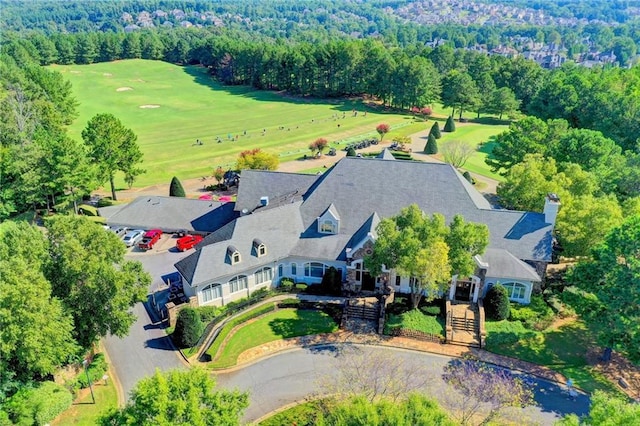 7920 Tintern Trce, Duluth, GA 30097 - aerial view of property and surrounding area featuring a heavily wooded area and a local golf course