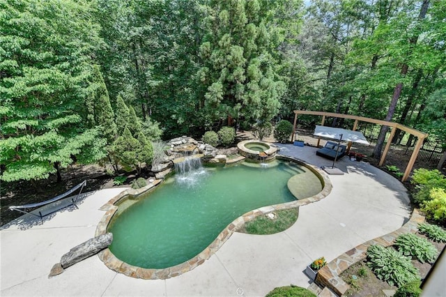 7920 Tintern Trce, Duluth, GA 30097 - view of pool featuring a patio and a pool with connected hot tub
