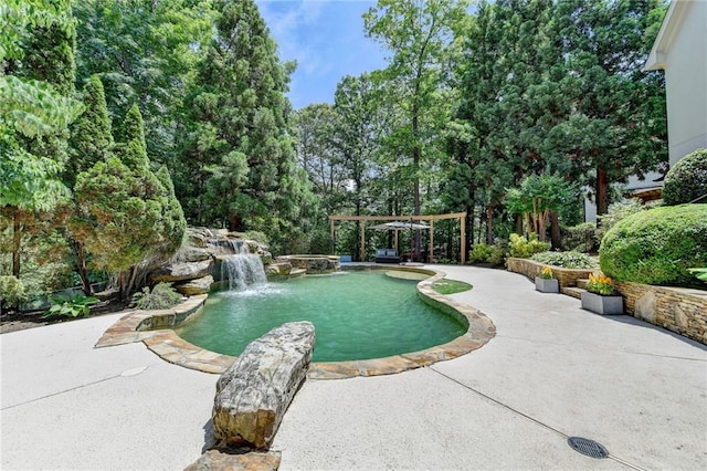 7920 Tintern Trce, Duluth, GA 30097 - outdoor pool featuring a patio and a pergola