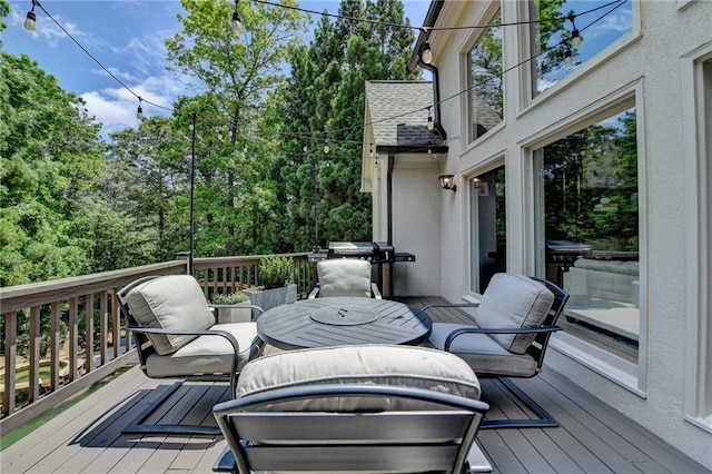 7920 Tintern Trce, Duluth, GA 30097 - deck featuring outdoor dining area and area for grilling