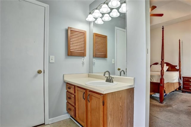 bathroom with vanity