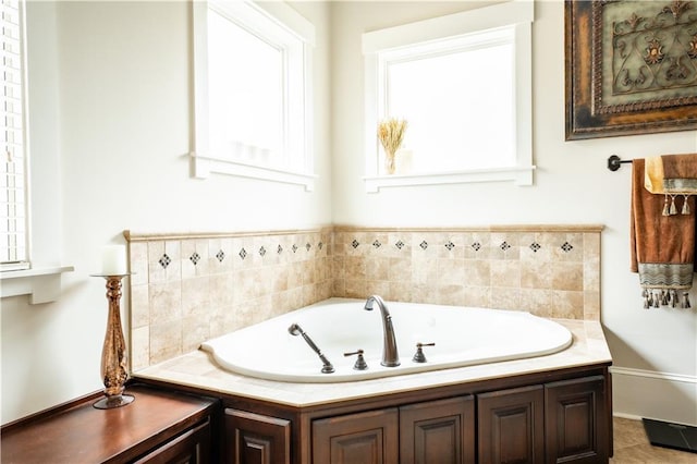 bathroom with a bathing tub