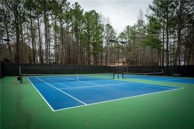 view of tennis court