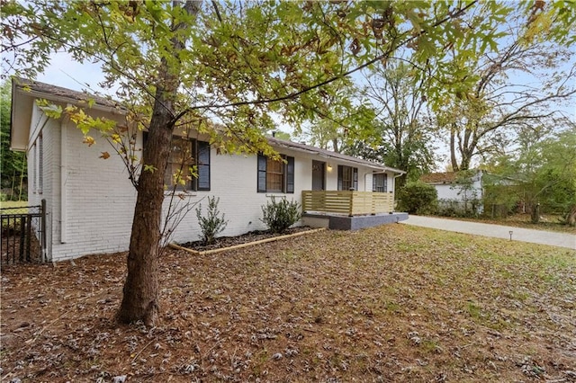 view of ranch-style house