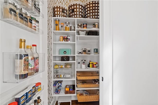 view of pantry