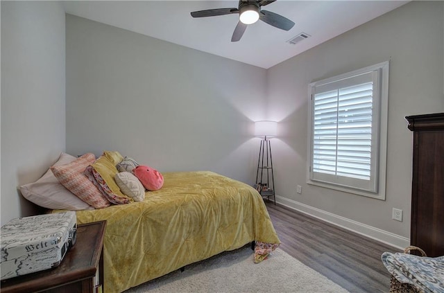46 Courtyard Ln, Cartersville, GA 30120 - bedroom featuring wood finished floors and ceiling fan