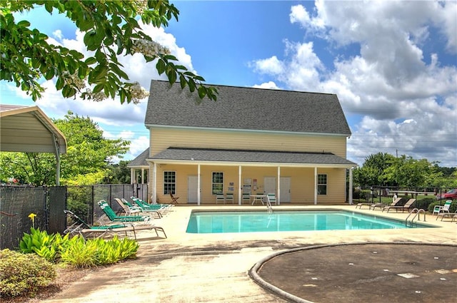 46 Courtyard Ln, Cartersville, GA 30120 - community pool featuring a patio area