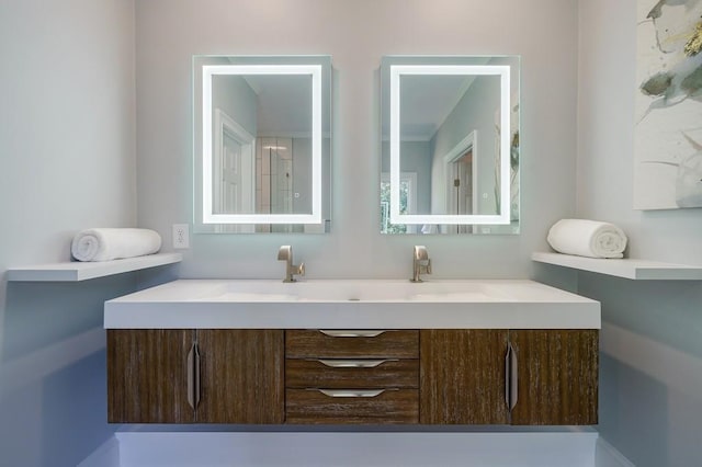 bathroom with vanity