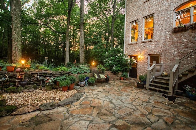 1145 Thurston Snow Rd, Good Hope, GA 30641 - view of patio featuring stairway