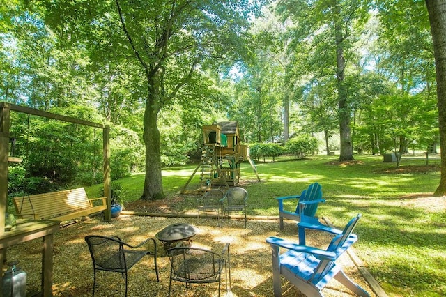 1145 Thurston Snow Rd, Good Hope, GA 30641 - view of green lawn with a playground
