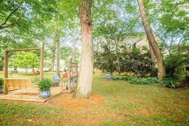 1145 Thurston Snow Rd, Good Hope, GA 30641 - view of grassy yard featuring view of wooded area