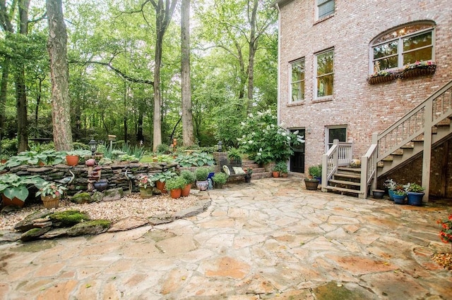 1145 Thurston Snow Rd, Good Hope, GA 30641 - view of patio / terrace with stairs