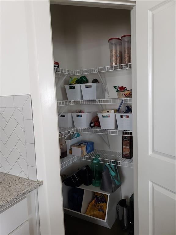 view of pantry