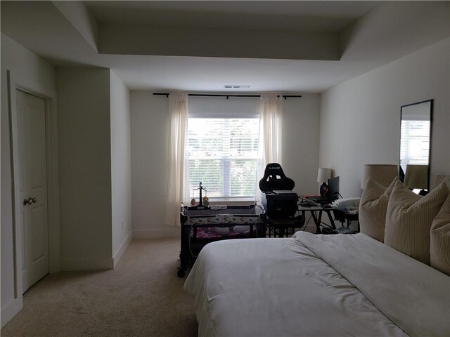 bedroom with carpet floors