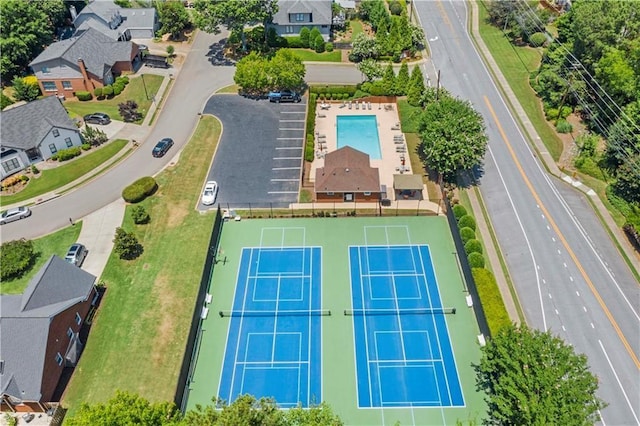 birds eye view of property