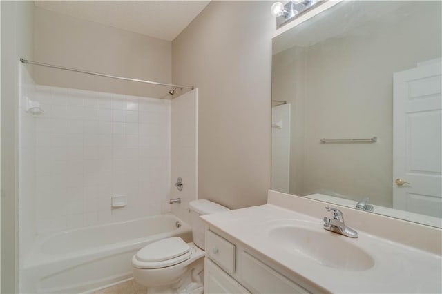 124 Camry Ln, Grayson, GA 30017 - full bathroom with toilet, vanity, and shower / washtub combination