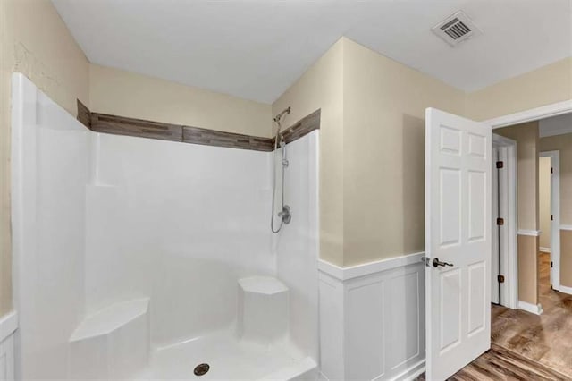 1141 Planing Mill Rd, Greensboro, GA 30642 - full bathroom with a shower and wood finished floors