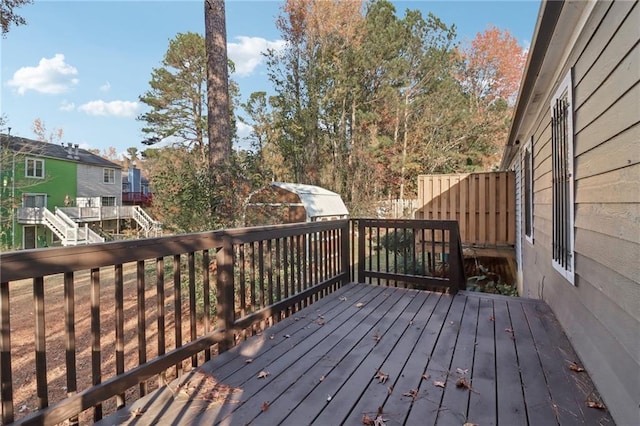 view of wooden terrace