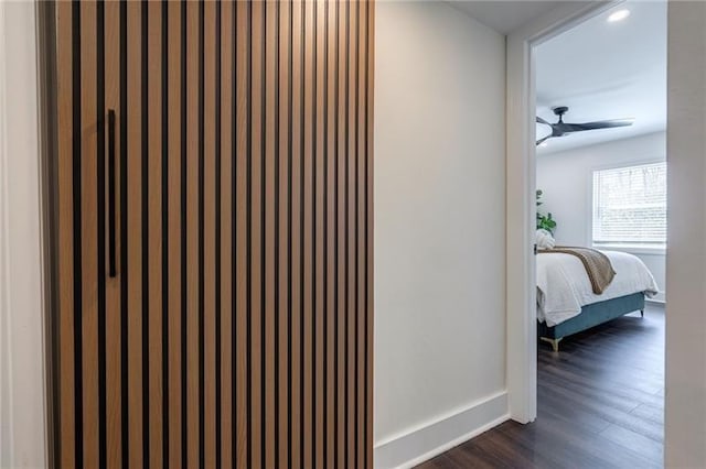 4282 Roswell Rd NE Unit G1, Atlanta, GA 30342 - corridor featuring dark wood finished floors, baseboards, and recessed lighting