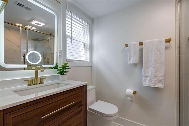 4282 Roswell Rd NE Unit G1, Atlanta, GA 30342 - full bath with toilet, vanity, and a shower stall